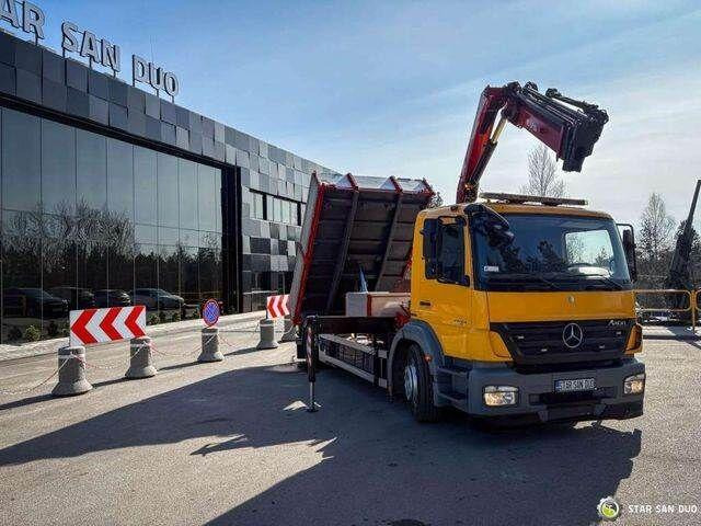Mercedes-Benz AXOR 1824 4x2 HMF 975 HDS Crane Rotator Kipper - Camion basculantă, Camion cu macara: Foto 2 Mercedes-Benz AXOR 1824 4x2 HMF 975 HDS Crane Rotator Kipper - Camion basculantă, Camion cu macara: Foto 2