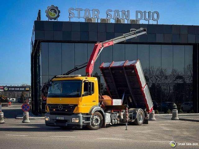 Mercedes-Benz AXOR 1824 4x2 HMF 975 HDS Crane Rotator Kipper - Camion basculantă, Camion cu macara: Foto 1 Mercedes-Benz AXOR 1824 4x2 HMF 975 HDS Crane Rotator Kipper - Camion basculantă, Camion cu macara: Foto 1