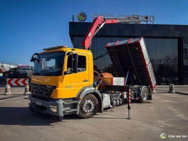 Mercedes-Benz AXOR 1824 4x2 HMF 975 HDS Crane Rotator Kipper - Camion basculantă, Camion cu macara: Foto 4 Mercedes-Benz AXOR 1824 4x2 HMF 975 HDS Crane Rotator Kipper - Camion basculantă, Camion cu macara: Foto 4