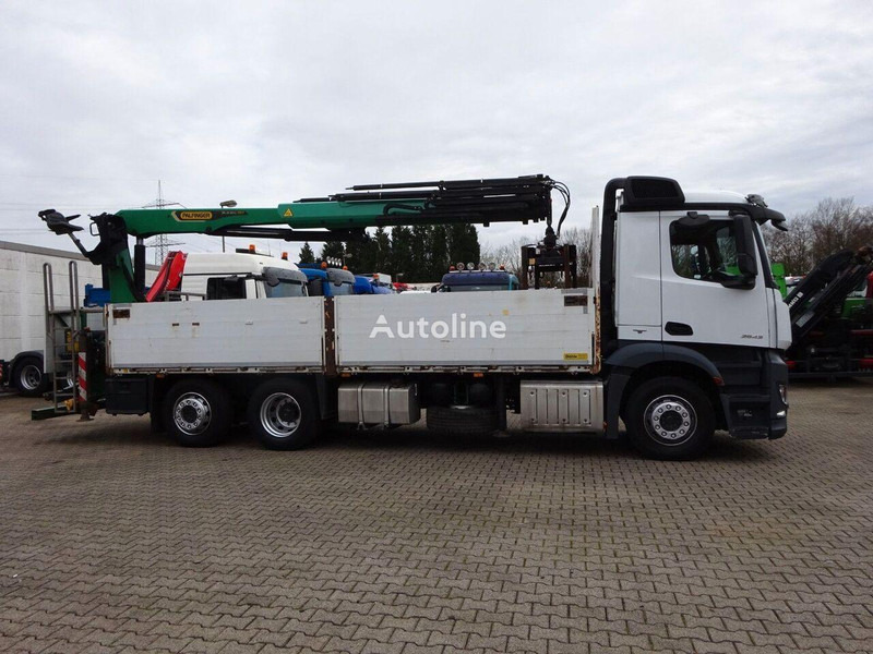 Mercedes-Benz Antos 2543 - Flatbed+crane 6x2 - Camion platformă, Camion cu macara: Foto 3 Mercedes-Benz Antos 2543 - Flatbed+crane 6x2 - Camion platformă, Camion cu macara: Foto 3