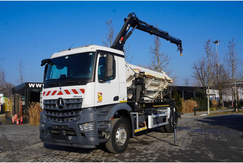 Mercedes-Benz Arocs 1833 3-Way Tipper Crane HIAB X-DUO 128 B - Camion basculantă, Camion cu macara: Foto 3 Mercedes-Benz Arocs 1833 3-Way Tipper Crane HIAB X-DUO 128 B - Camion basculantă, Camion cu macara: Foto 3