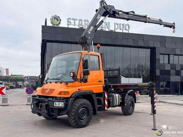 Mercedes-Benz UNIMOG U300 4x4 HIAB 122 D-3 CRANE - Camion basculantă, Camion cu macara: Foto 1 Mercedes-Benz UNIMOG U300 4x4 HIAB 122 D-3 CRANE - Camion basculantă, Camion cu macara: Foto 1