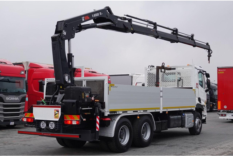 Renault C 380 / 6x4 / SKRZYNIOWY 6,6 m / + HDS HIAB 188 x-hiduo wysów: 1 - Camion platformă, Camion cu macara: Foto 5 Renault C 380 / 6x4 / SKRZYNIOWY 6,6 m / + HDS HIAB 188 x-hiduo wysów: 1 - Camion platformă, Camion cu macara: Foto 5