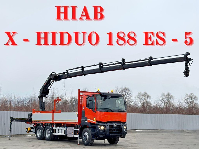 Renault C 430 *HIAB X - HIPRO 188 ES - 5 + FUNK* 6x4 - Camion platformă, Camion cu macara: Foto 1 Renault C 430 *HIAB X - HIPRO 188 ES - 5 + FUNK* 6x4 - Camion platformă, Camion cu macara: Foto 1