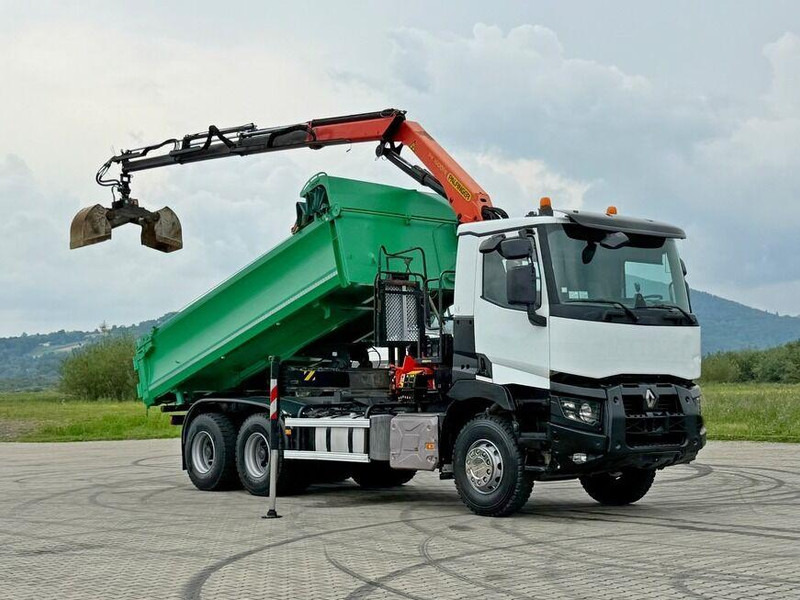 Renault C 430 *KIPPER 5,10 m + PK 16001 - K B* 6x4 - Camion basculantă, Camion cu macara: Foto 2 Renault C 430 *KIPPER 5,10 m + PK 16001 - K B* 6x4 - Camion basculantă, Camion cu macara: Foto 2