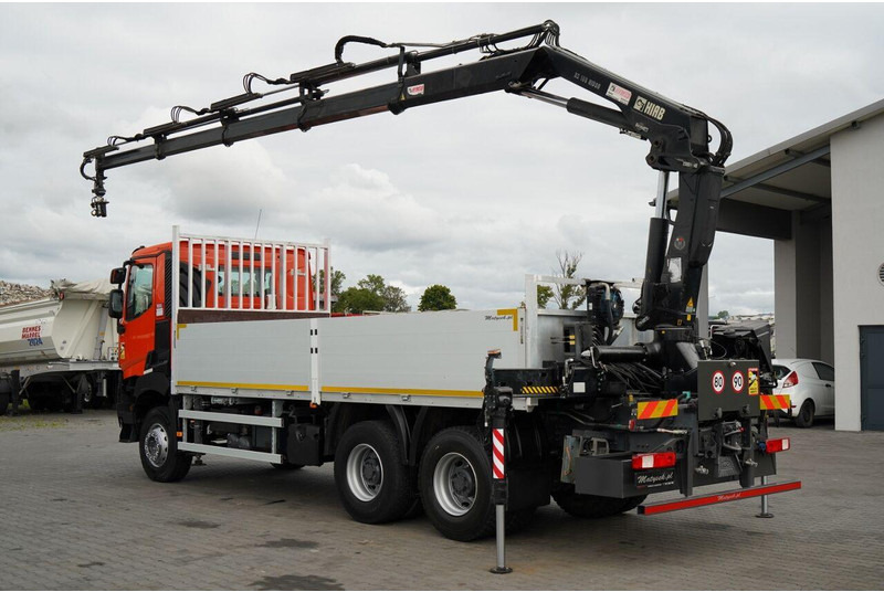 Renault K 380 / 6X4 / SKRZYNIOWY 6.2 M / + HDS HIAB 166 ES-4 / MAX UDŹWI - Camion platformă, Camion cu macara: Foto 3 Renault K 380 / 6X4 / SKRZYNIOWY 6.2 M / + HDS HIAB 166 ES-4 / MAX UDŹWI - Camion platformă, Camion cu macara: Foto 3