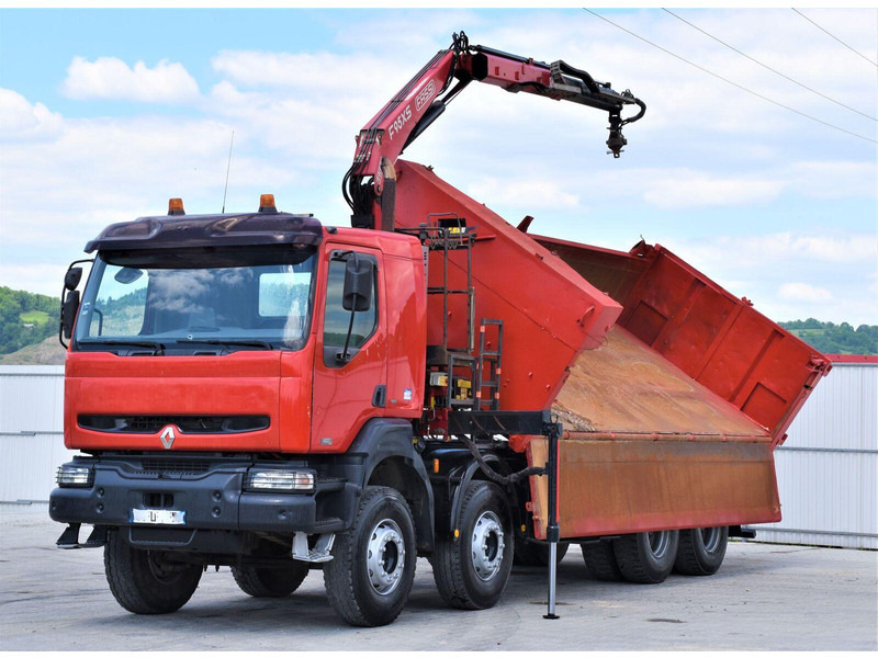 Renault KERAX 420 DCI Kipper 6,30m+FASSI F95AXS.21+FUNK - Camion basculantă, Camion cu macara: Foto 3 Renault KERAX 420 DCI Kipper 6,30m+FASSI F95AXS.21+FUNK - Camion basculantă, Camion cu macara: Foto 3