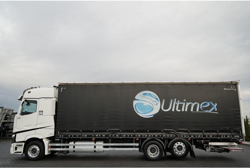 Renault T 440 / 6X2 / SOLÓWKA / FIRANKA 9.5 M / I-PARK COOL / WINDA / AL - Camion cu prelată: Foto 2 Renault T 440 / 6X2 / SOLÓWKA / FIRANKA 9.5 M / I-PARK COOL / WINDA / AL - Camion cu prelată: Foto 2