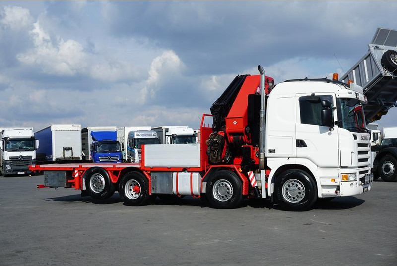 Scania G 480 / 8 X 2 / SKRZYNIOWY + HDS / HMF THOR - O K6 + JIB FJ 2000 - Camion platformă, Camion cu macara: Foto 5 Scania G 480 / 8 X 2 / SKRZYNIOWY + HDS / HMF THOR - O K6 + JIB FJ 2000 - Camion platformă, Camion cu macara: Foto 5