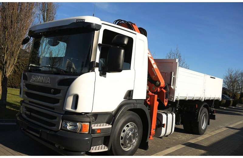 Scania P 250 - 3 way tipper + crane - Camion basculantă, Camion cu macara: Foto 1 Scania P 250 - 3 way tipper + crane - Camion basculantă, Camion cu macara: Foto 1