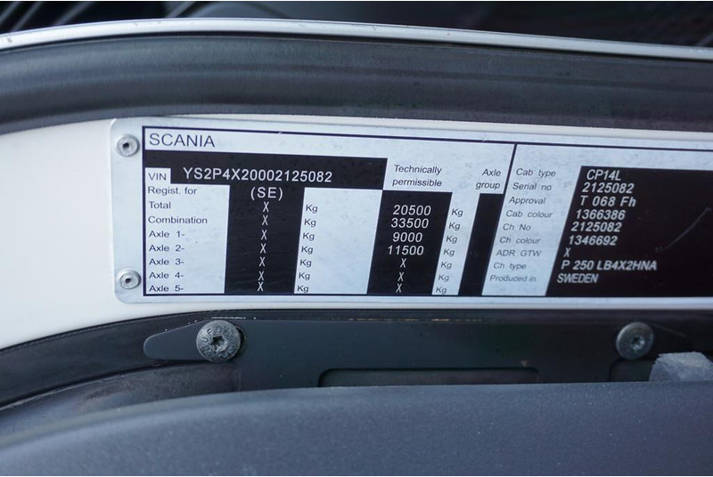 Camion platformă, Camion cu macara Scania P 250 / ACC / SKRZYNIOWY + HDS + WINDA / PALFINGER PK 12 002 - E: Foto 11