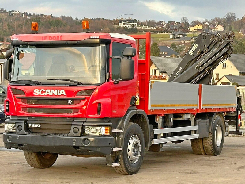 Scania P 280 * HIAB 122 E - 2 HIDUO + FUNK* TOPZUSTAND - Camion platformă, Camion cu macara: Foto 3 Scania P 280 * HIAB 122 E - 2 HIDUO + FUNK* TOPZUSTAND - Camion platformă, Camion cu macara: Foto 3