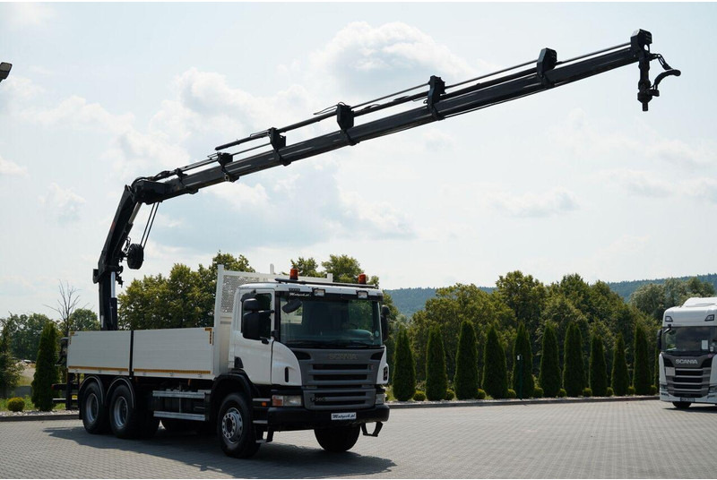 Scania P 360 / 6X4 / SKRZYNIOWY 4.85 + HDS HIAB 211 E-6 HIDUO / UDŹWIG - Camion platformă, Camion cu macara: Foto 1 Scania P 360 / 6X4 / SKRZYNIOWY 4.85 + HDS HIAB 211 E-6 HIDUO / UDŹWIG - Camion platformă, Camion cu macara: Foto 1