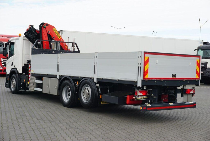 Scania P 410 / 6 X 2 / SKRZYNIOWY + HDS / PALFINGER PK 24 001 / OŚ SKRĘ - Camion platformă, Camion cu macara: Foto 5 Scania P 410 / 6 X 2 / SKRZYNIOWY + HDS / PALFINGER PK 24 001 / OŚ SKRĘ - Camion platformă, Camion cu macara: Foto 5