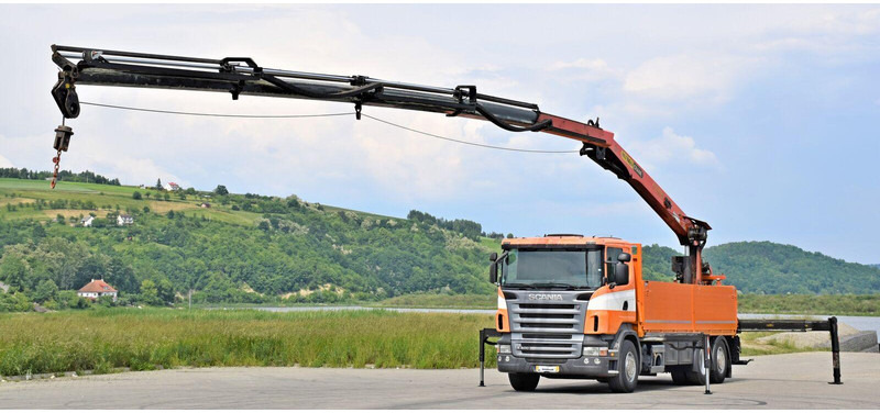 Scania R400 Pritsche 6,80m - Camion platformă, Camion cu macara: Foto 2 Scania R400 Pritsche 6,80m - Camion platformă, Camion cu macara: Foto 2