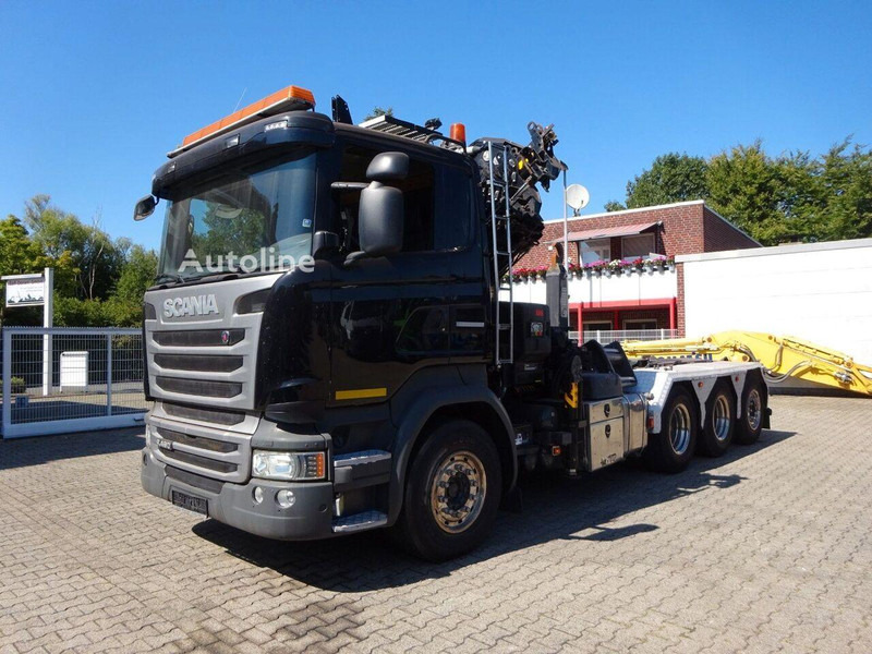 Scania R490 - Hook lift truck + crane 8x4 - Camion cu cârlig, Camion cu macara: Foto 1 Scania R490 - Hook lift truck + crane 8x4 - Camion cu cârlig, Camion cu macara: Foto 1