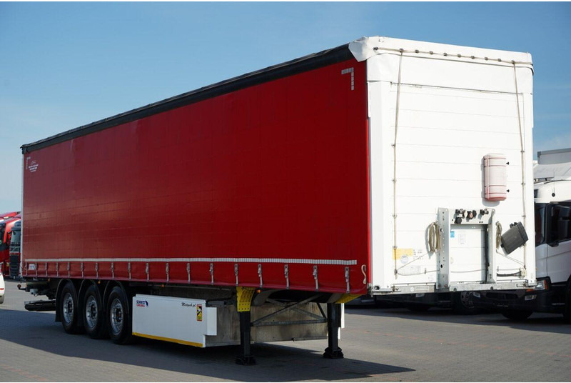 Schmitz Cargobull FIRANKA / STANDARD / 2x OŚ PODNOSZONA / WINDA / KOSZ NA PALETY / - Semiremorcă prelată: Foto 1 Schmitz Cargobull FIRANKA / STANDARD / 2x OŚ PODNOSZONA / WINDA / KOSZ NA PALETY / - Semiremorcă prelată: Foto 1