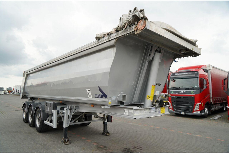 Stas WYWROTKA / 26m3 / ALUMINIOWA / OŚ PONOSZONA / SKRĘTNA / OSIE SA - Semiremorcă basculantă: Foto 2 Stas WYWROTKA / 26m3 / ALUMINIOWA / OŚ PONOSZONA / SKRĘTNA / OSIE SA - Semiremorcă basculantă: Foto 2