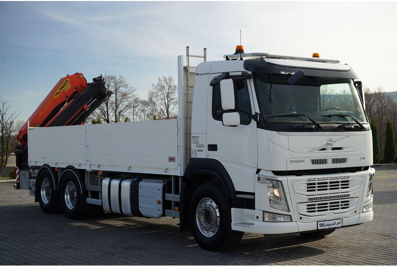 Camion platformă, Camion cu macara Volvo FM 500 / 6X4 / SKRZYNIOWY 6,5 M / HDS PALFINGER PK 20001-K / PIL: Foto 12