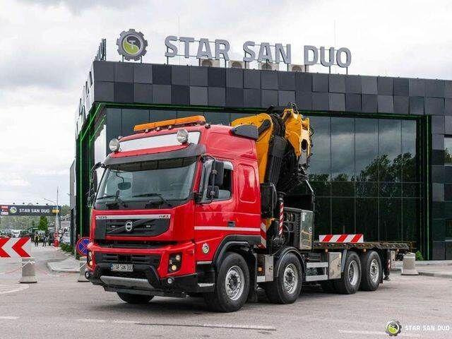 Volvo FMX 500 8x2 Effer 585 Fly Jib Winch Crane Kran - Camion platformă, Camion cu macara: Foto 4 Volvo FMX 500 8x2 Effer 585 Fly Jib Winch Crane Kran - Camion platformă, Camion cu macara: Foto 4