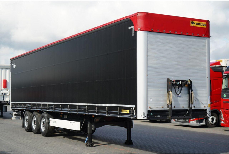 Semiremorcă prelată Wielton FIRANKA STANDARD / MULDA DO STALI - 9 M  / OŚ PODNOSZONA / SAF /: Foto 1