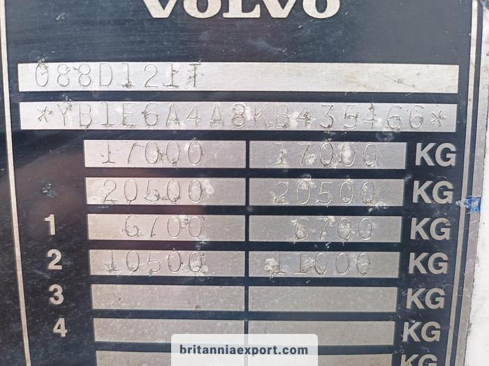 Camion şasiu VOLVO FL619 Intercooler | Manual Pump | 19 Ton | On 10 Studs | Full Springs Suspension |: Foto 10