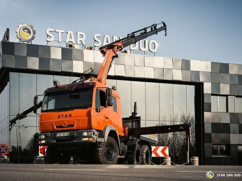 MAN STAR 266 MAN 6x6 PALFINGER PK 18001 Crane Kran - Camion cu macara: Foto 2 MAN STAR 266 MAN 6x6 PALFINGER PK 18001 Crane Kran - Camion cu macara: Foto 2