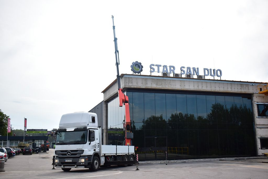 Mercedes-Benz ACTROS 2546 6x2 Palfinger PK 50002 EURO 5 Cran . - Camion cu macara, Camion platformă: Foto 1 Mercedes-Benz ACTROS 2546 6x2 Palfinger PK 50002 EURO 5 Cran . - Camion cu macara, Camion platformă: Foto 1