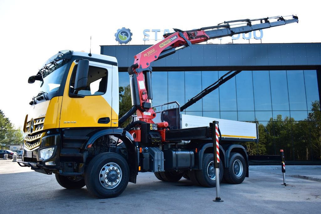 Mercedes-Benz AROCS 3345 6x6 PALFINGER PK 33002 EURO 6 KRAN - Camion cu macara, Camion platformă: Foto 2 Mercedes-Benz AROCS 3345 6x6 PALFINGER PK 33002 EURO 6 KRAN - Camion cu macara, Camion platformă: Foto 2