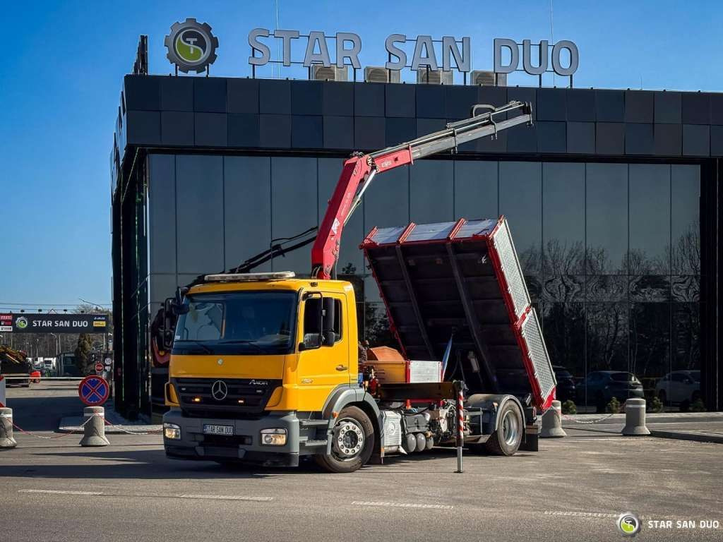 Mercedes-Benz  AXOR 1824 4x2 HMF 975 HDS Crane  Rotator Kipper Mercedes-Benz  AXOR 1824 4x2 HMF 975 HDS Crane  Rotator Kipper - Camion basculantă: Foto 1 Mercedes-Benz  AXOR 1824 4x2 HMF 975 HDS Crane  Rotator Kipper Mercedes-Benz  AXOR 1824 4x2 HMF 975 HDS Crane  Rotator Kipper - Camion basculantă: Foto 1