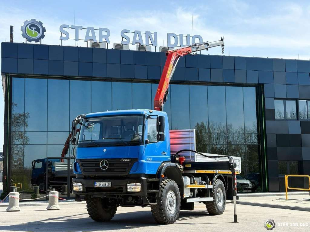 Camion cu macara Mercedes-Benz  AXOR 1824 4x4 PALFINGER PK 8500 Crane Kran: Foto 6