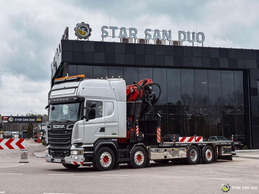 Camion cu macara Scania  R730 8x2 Fassi F990 Fly Jib 30m Crane Euro 6: Foto 6