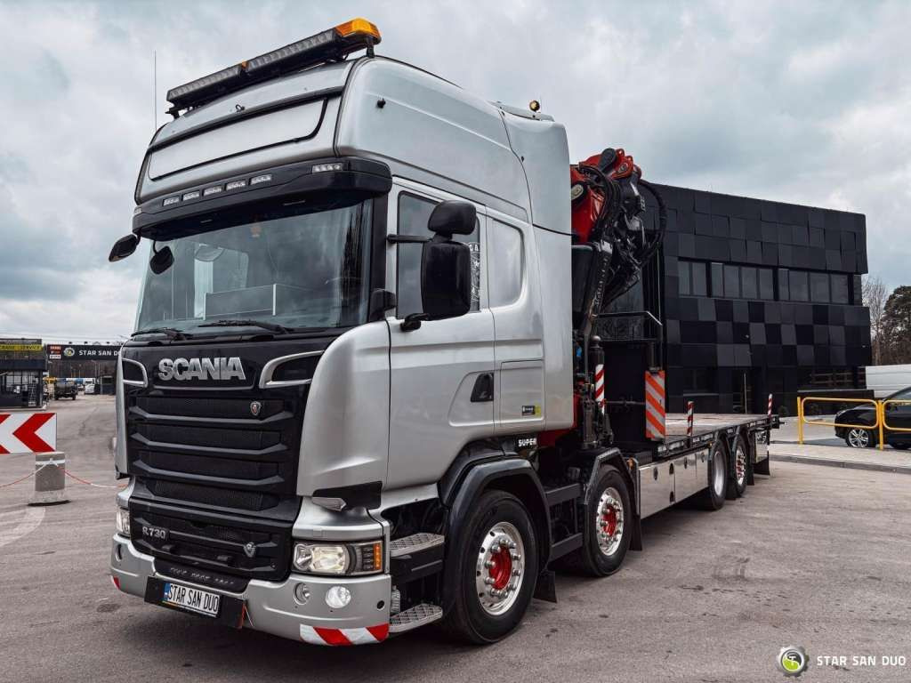 Camion cu macara Scania  R730 8x2 Fassi F990 Fly Jib 30m Crane Euro 6: Foto 10