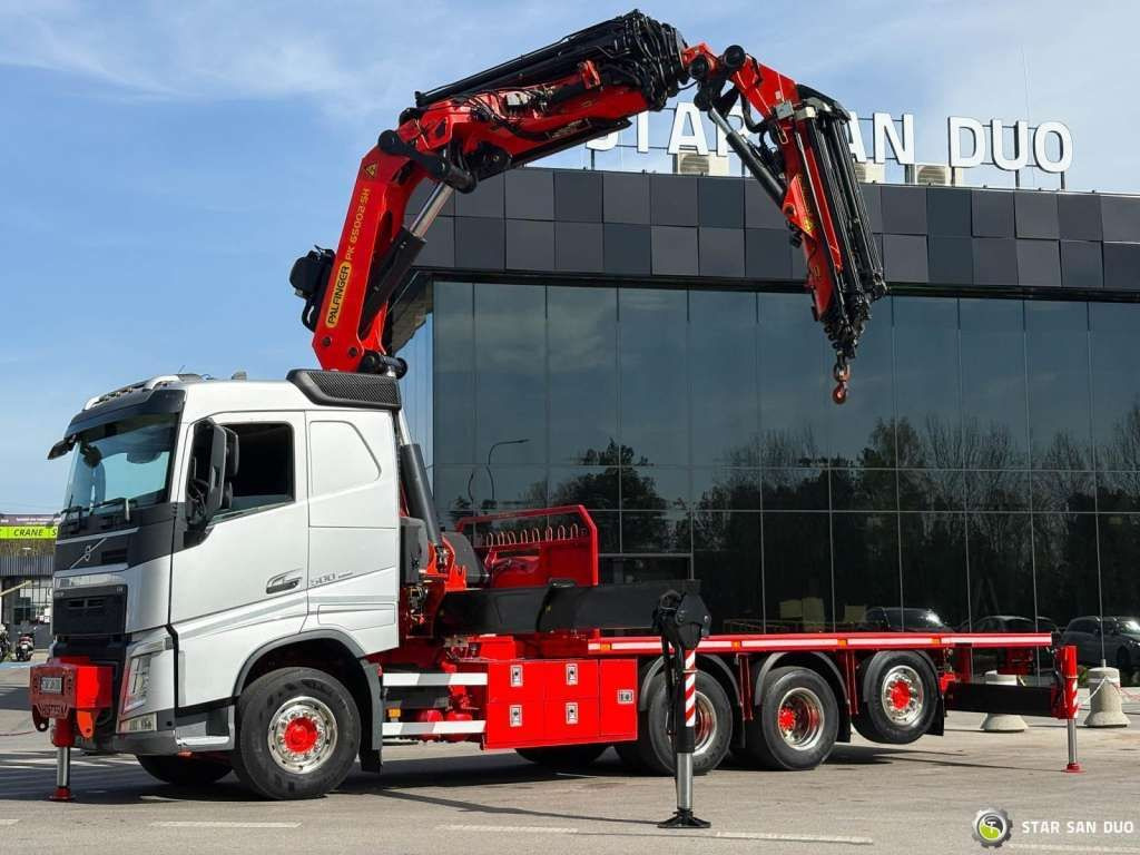 Volvo FH 500 8x4*4 PK65002 Fly JIB Crane 7456 h Winch - Camion cu macara: Foto 3 Volvo FH 500 8x4*4 PK65002 Fly JIB Crane 7456 h Winch - Camion cu macara: Foto 3