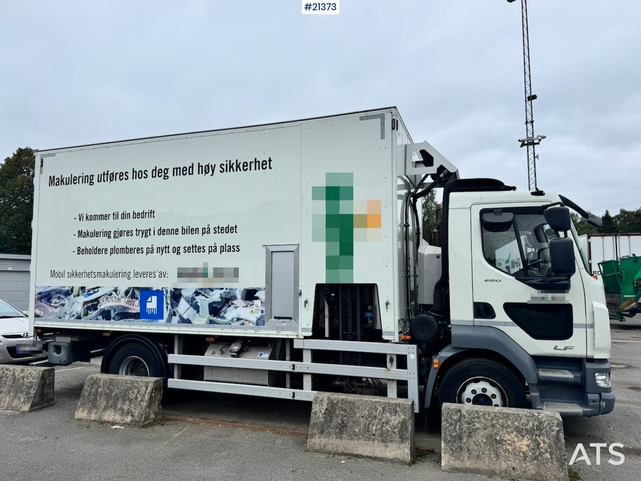 DAF LF 260 Makuleringsbil. 37 000 km! Må Sees! - Tocător deșeuri, Camion: Foto 5 DAF LF 260 Makuleringsbil. 37 000 km! Må Sees! - Tocător deșeuri, Camion: Foto 5