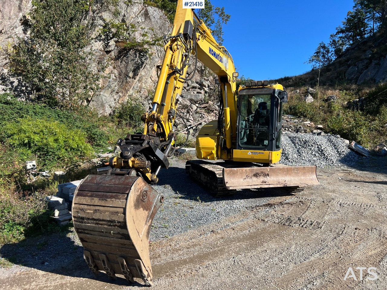 Komatsu PC78us Gravemaskin m/ Rototilt, pusseskuffe, smalskuffe og graveskuffe - Excavator pe şenile: Foto 4 Komatsu PC78us Gravemaskin m/ Rototilt, pusseskuffe, smalskuffe og graveskuffe - Excavator pe şenile: Foto 4