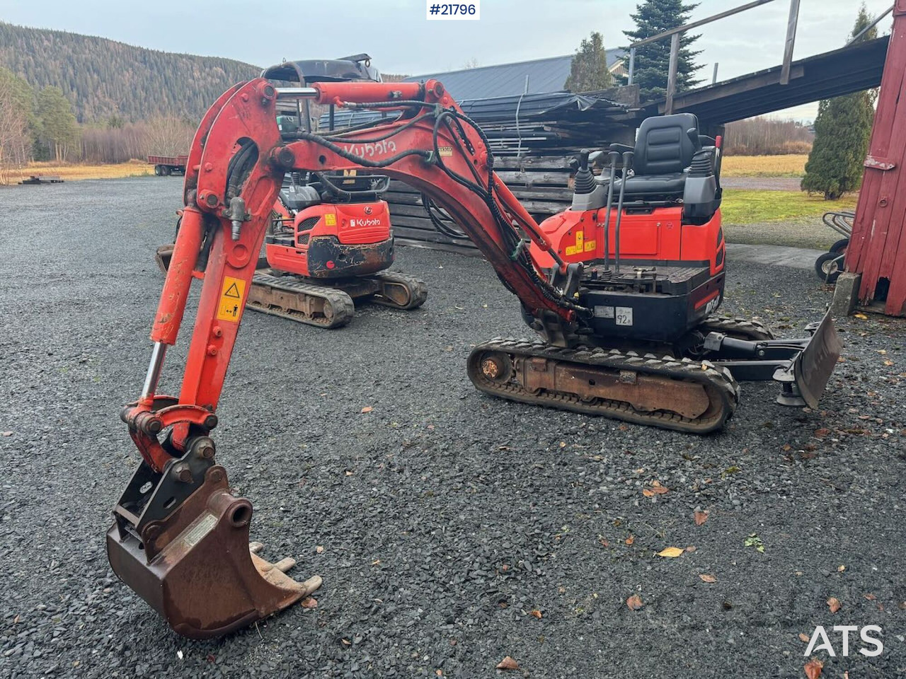 Kubota U17-3a Beltegraver m/ pusseskuffe. Spesialbygd for flytting med hellikopter. - Mini excavator: Foto 4 Kubota U17-3a Beltegraver m/ pusseskuffe. Spesialbygd for flytting med hellikopter. - Mini excavator: Foto 4