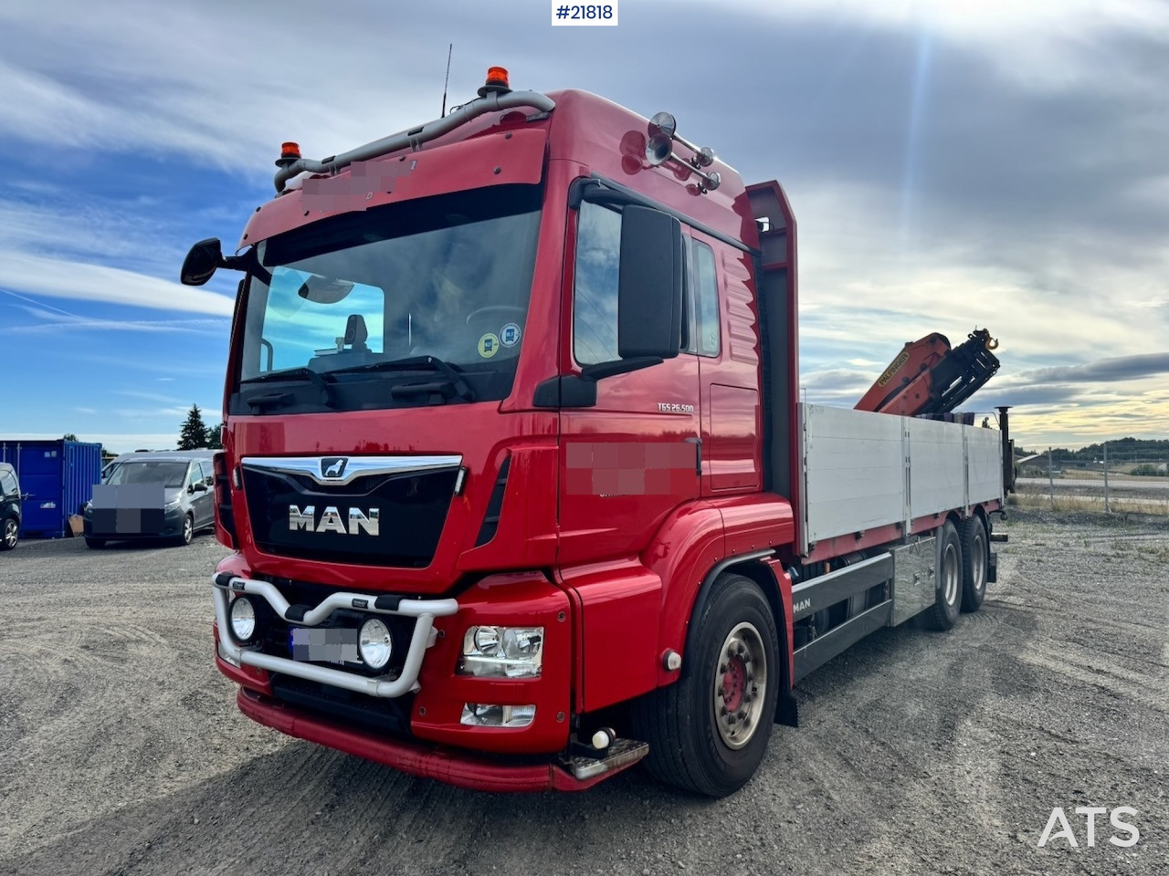 MAN TGS 26.500 6x4 Kranbil m/ 19 t/m Bakmontert kran. SE VIDEO - Camion cu macara: Foto 1 MAN TGS 26.500 6x4 Kranbil m/ 19 t/m Bakmontert kran. SE VIDEO - Camion cu macara: Foto 1