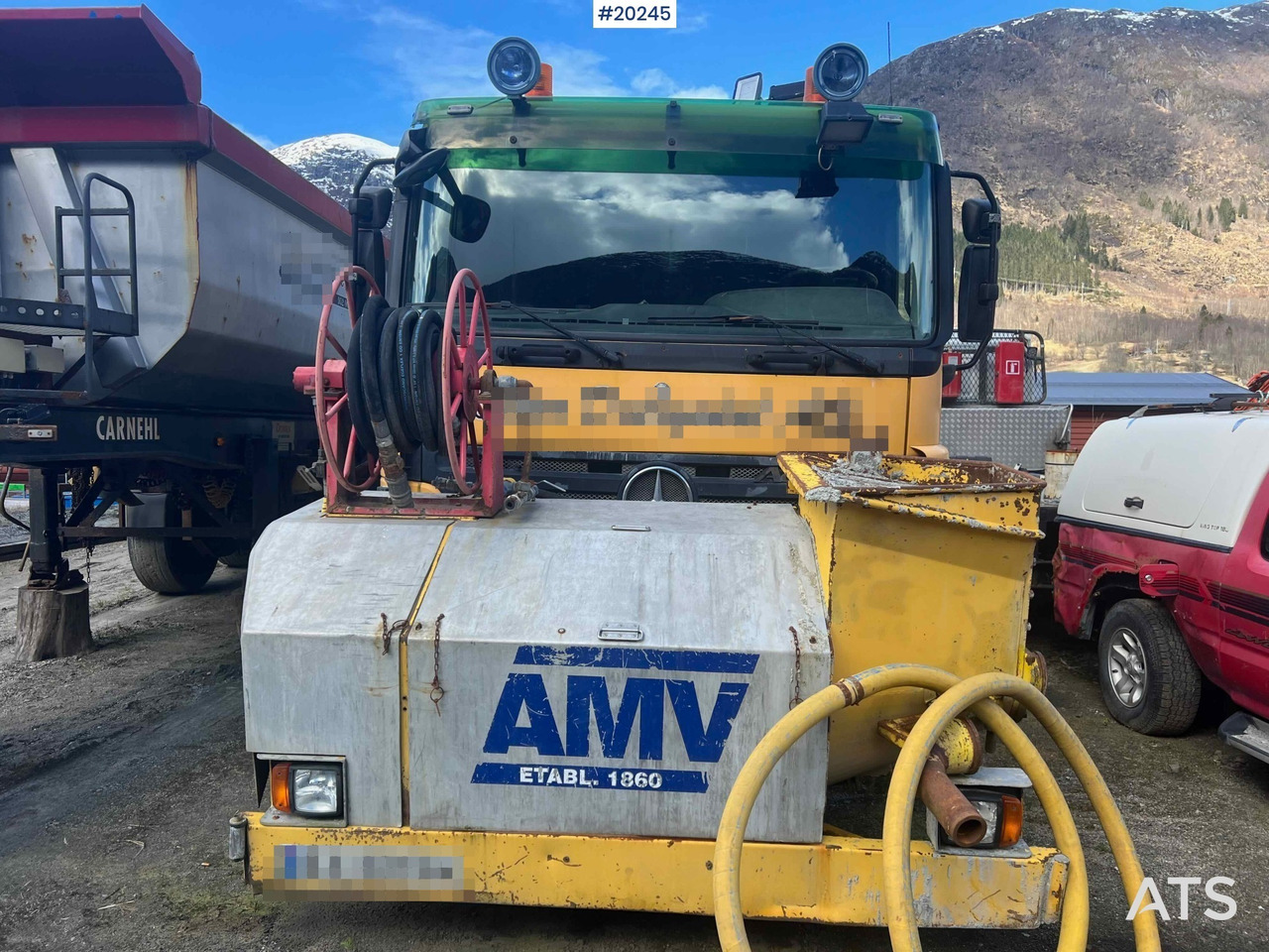 Mercedes Actros 2641 6x4 M/ 2008 AMV 7450 Betong sprøyterigg påbygg - Autopompă de beton: Foto 2 Mercedes Actros 2641 6x4 M/ 2008 AMV 7450 Betong sprøyterigg påbygg - Autopompă de beton: Foto 2