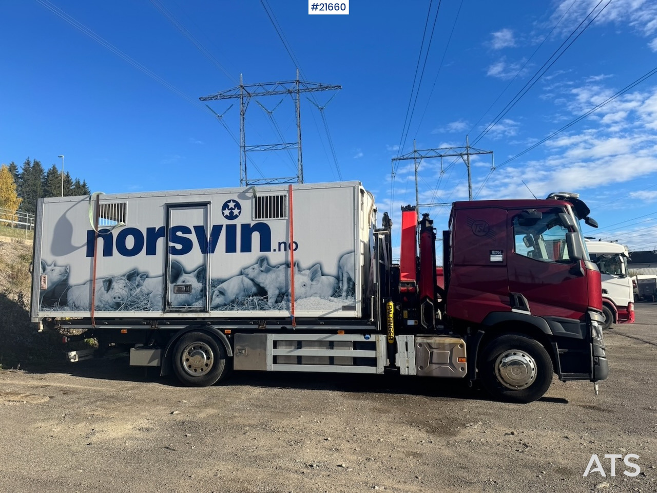 Renault Renault T380 6x2 Kranbil m/ 19 t/m Palfinger - Camion cu macara: Foto 3 Renault Renault T380 6x2 Kranbil m/ 19 t/m Palfinger - Camion cu macara: Foto 3