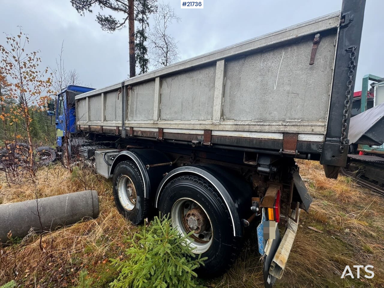 Volvo FL12 m/ 22 t/m Palfinger kran, tømmerflak, Dumperkasse og plan. - Camion cu macara: Foto 5 Volvo FL12 m/ 22 t/m Palfinger kran, tømmerflak, Dumperkasse og plan. - Camion cu macara: Foto 5