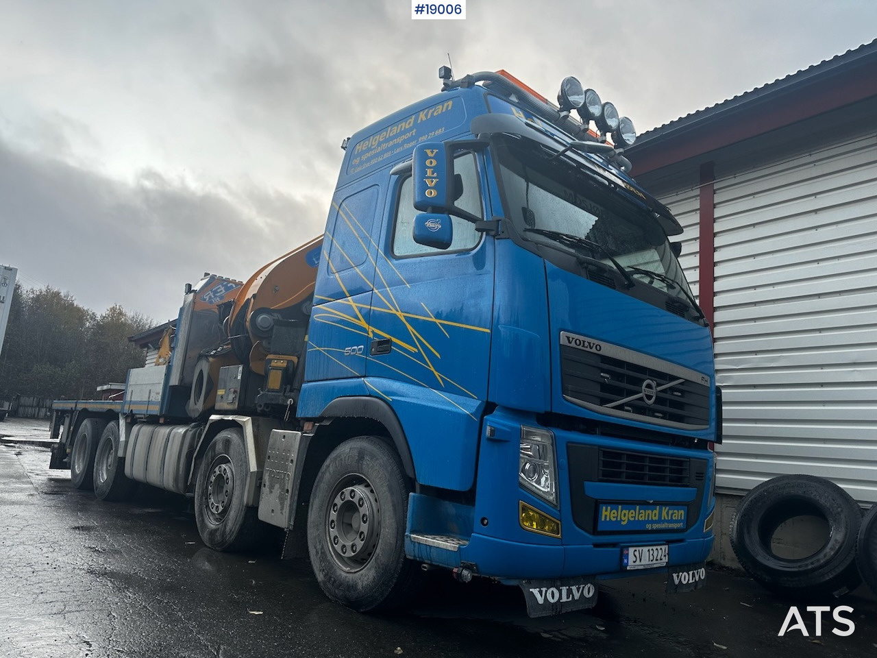 Volvo FM 500 - Camion cu macara, Camion platformă: Foto 1 Volvo FM 500 - Camion cu macara, Camion platformă: Foto 1