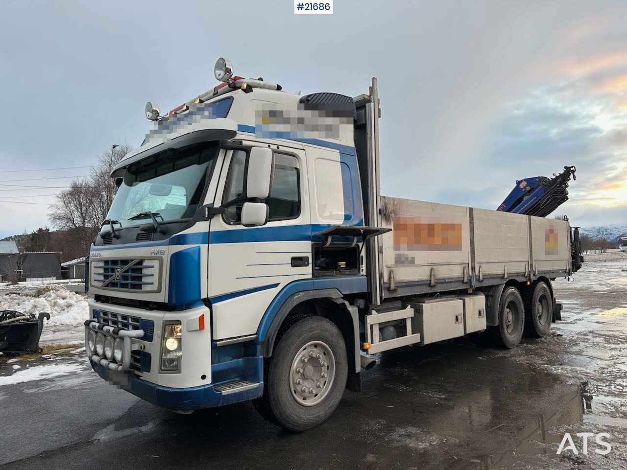 Volvo FM12 Globetrotter 6x4 kranbil m/ bak montert 18 t/m kran og vinsj. SE VIDEO - Camion cu macara: Foto 2 Volvo FM12 Globetrotter 6x4 kranbil m/ bak montert 18 t/m kran og vinsj. SE VIDEO - Camion cu macara: Foto 2