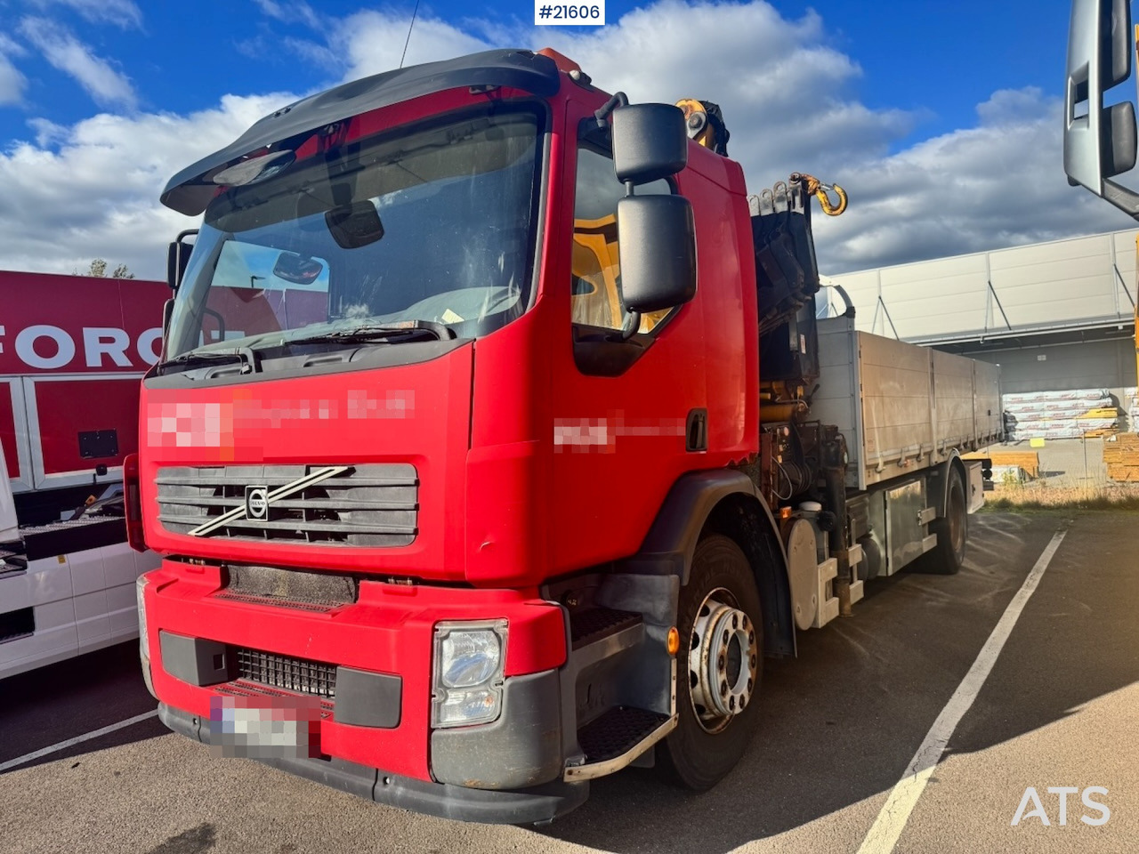 Volvo Volvo FE320 4x2 Kranbil m/ Effer 145 Kran - Camion cu macara: Foto 1 Volvo Volvo FE320 4x2 Kranbil m/ Effer 145 Kran - Camion cu macara: Foto 1
