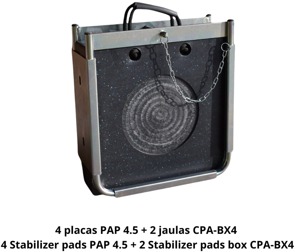 4 Stabilizer Pads PAP 4.5 + 2 Boxes CPA-BX4 OF-3-4P2J - Piesă de schimb pentru Macara montată: Foto 1 4 Stabilizer Pads PAP 4.5 + 2 Boxes CPA-BX4 OF-3-4P2J - Piesă de schimb pentru Macara montată: Foto 1