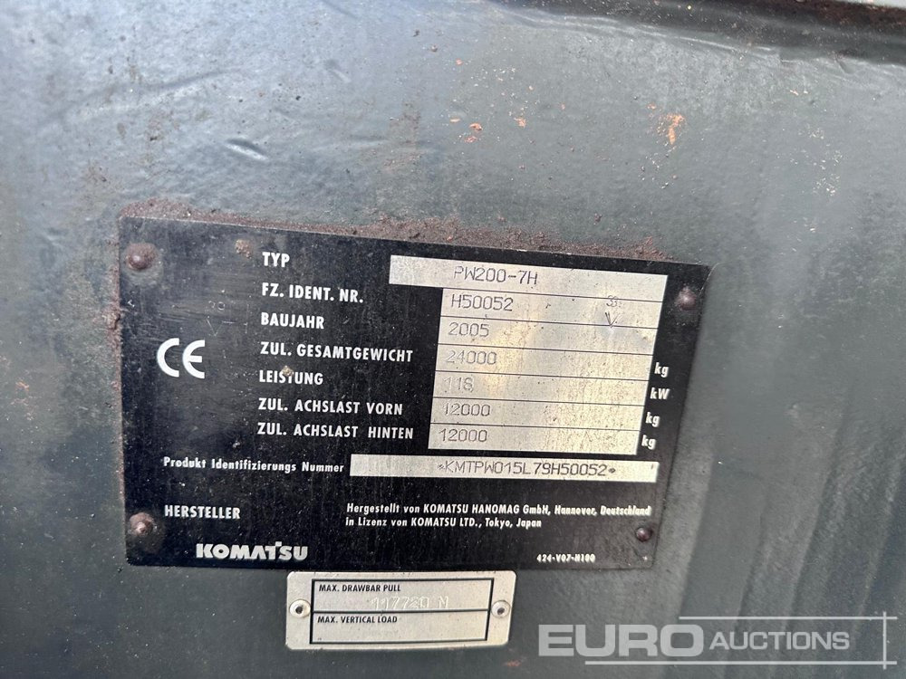 2009 Komatsu PW200-7H - Excavator pe roţi: Foto 2 2009 Komatsu PW200-7H - Excavator pe roţi: Foto 2