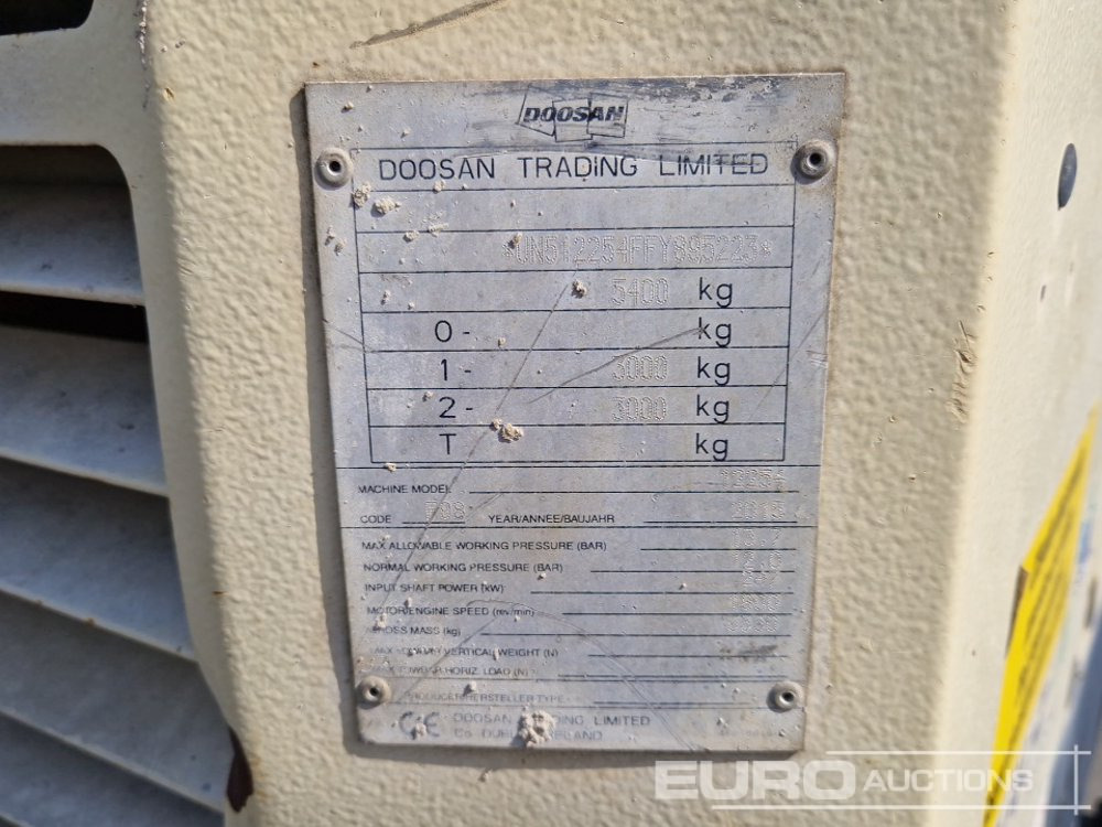 Compresor de aer 2015 Doosan 12/254 880CFM: Foto 25