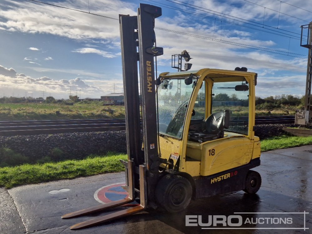 2016 Hyster J3.0XN 3 Ton Electric Forklift, 2 Stage Mast, Forks, - Electrostivuitor: Foto 1 2016 Hyster J3.0XN 3 Ton Electric Forklift, 2 Stage Mast, Forks, - Electrostivuitor: Foto 1