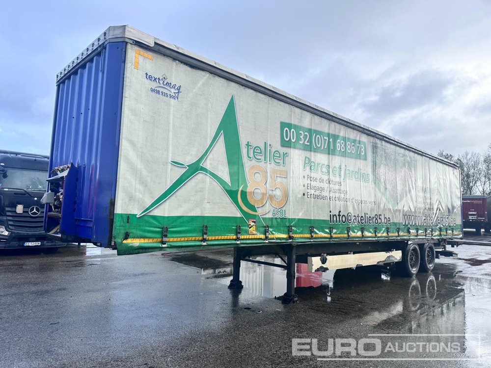 Krone Curtainsider Trailer, 2 Axle, Taillift (Belgium Reg. Docs) - Semiremorcă prelată: Foto 1 Krone Curtainsider Trailer, 2 Axle, Taillift (Belgium Reg. Docs) - Semiremorcă prelată: Foto 1