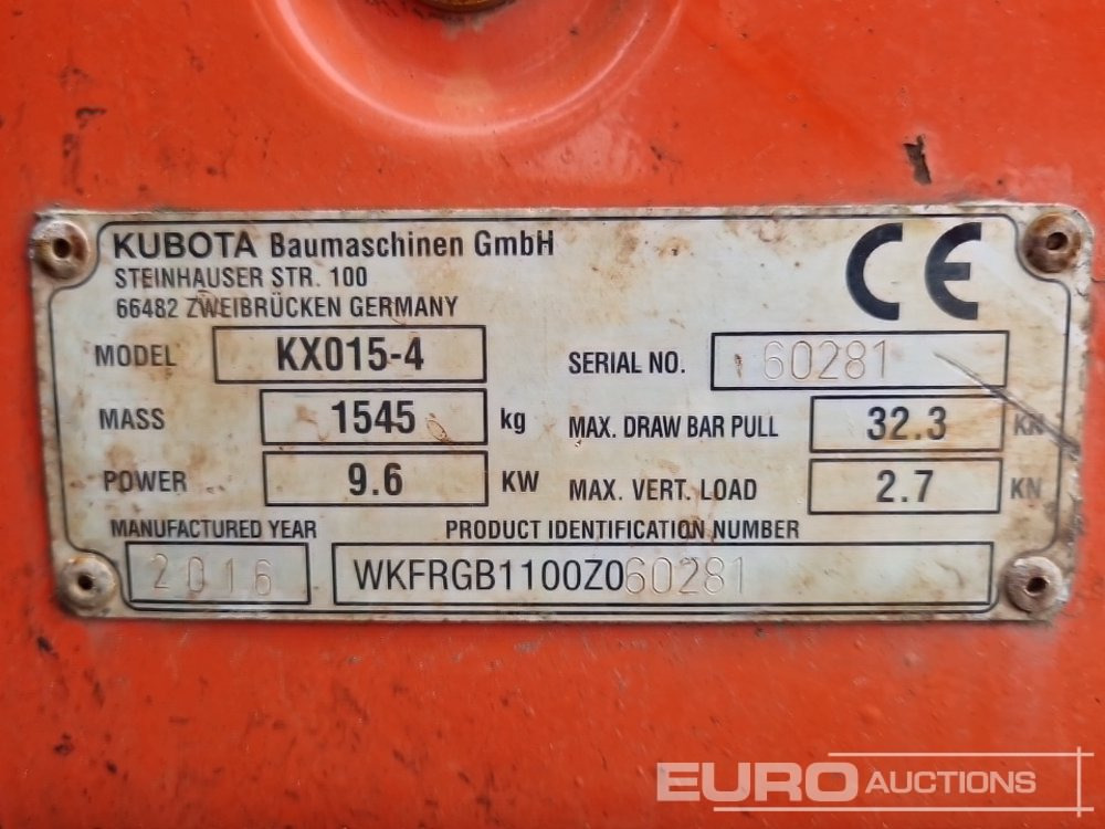 Mini excavator Kubota KX015-4: Foto 30 Mini excavator Kubota KX015-4: Foto 30